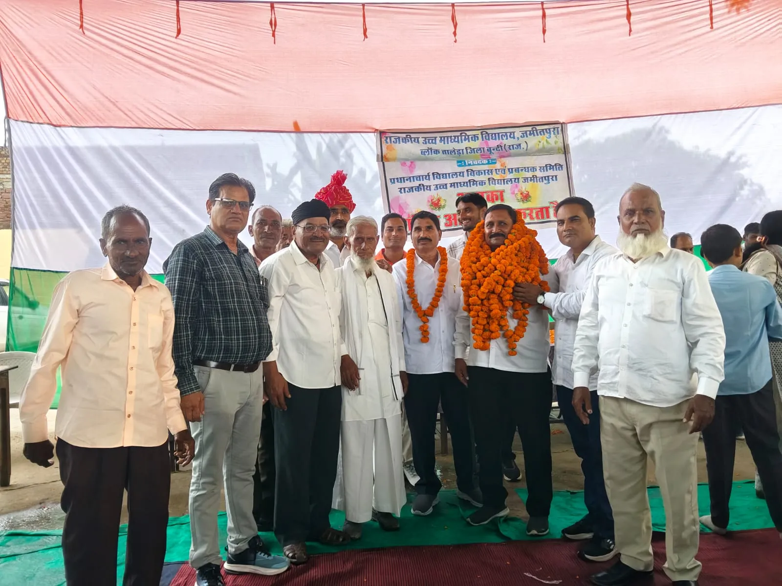 ग्राम पं. जमीतपुरा में 80व स्वतंत्रता दिवस के मौके पर राजकीय उच्च मा. वि. में गफ्फार भाई जेड 11 हजार रुपए राशि अनुदान की