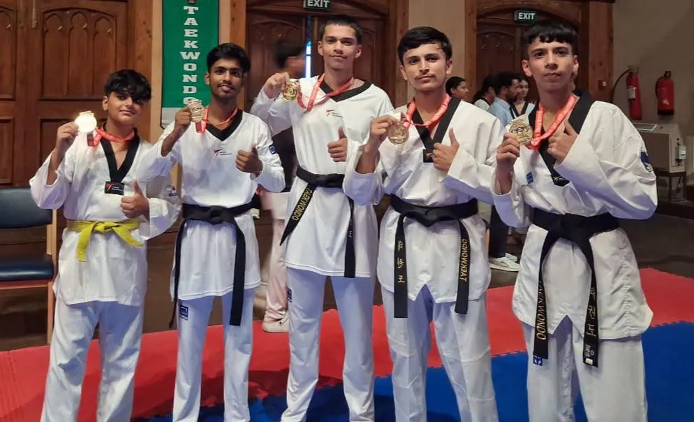 देहरा: टीम ड्रैगन नेहरन पुखर के पांच खिलाड़ियों ने ताइक्वांडो में स्वर्ण जीता